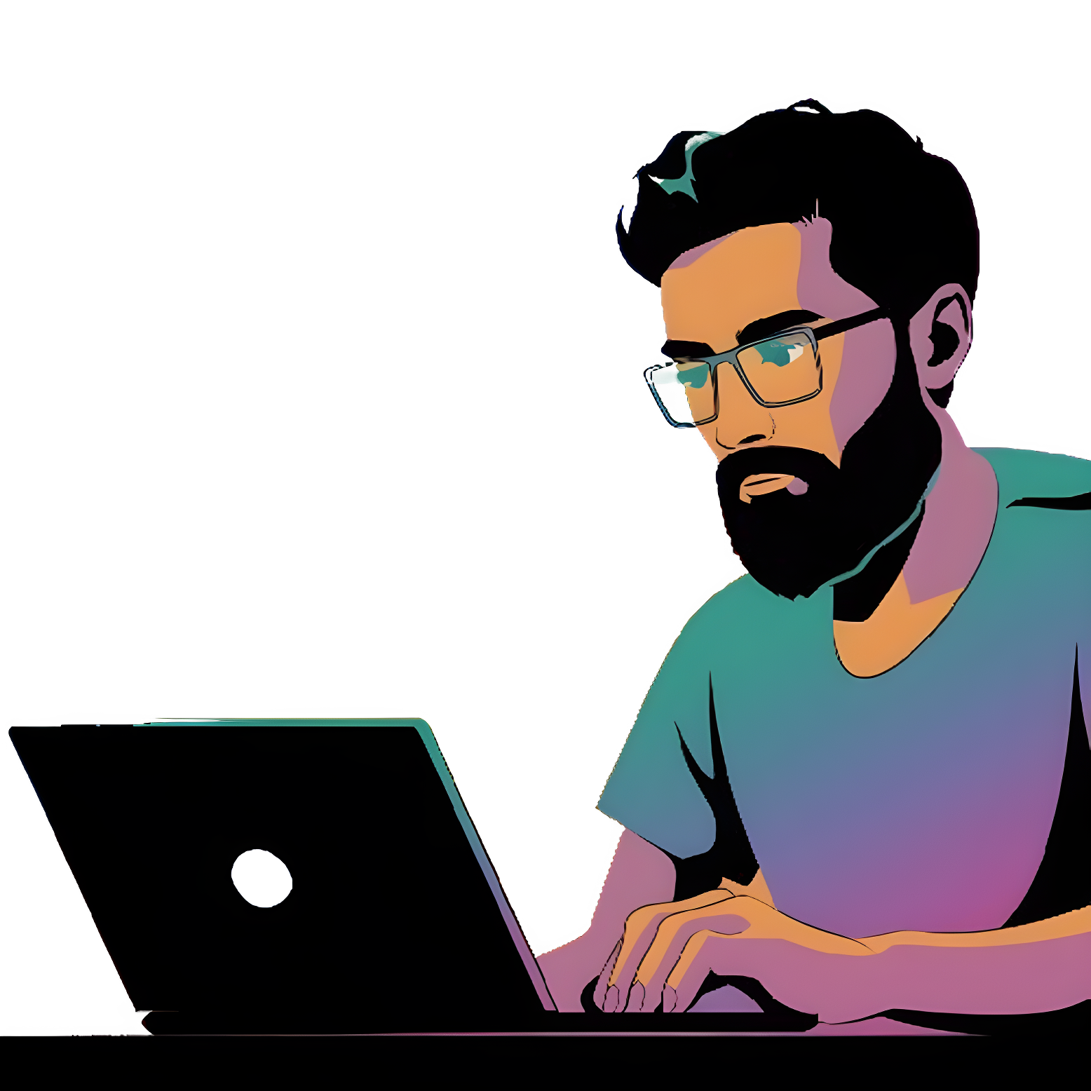 Illustration of a Developer